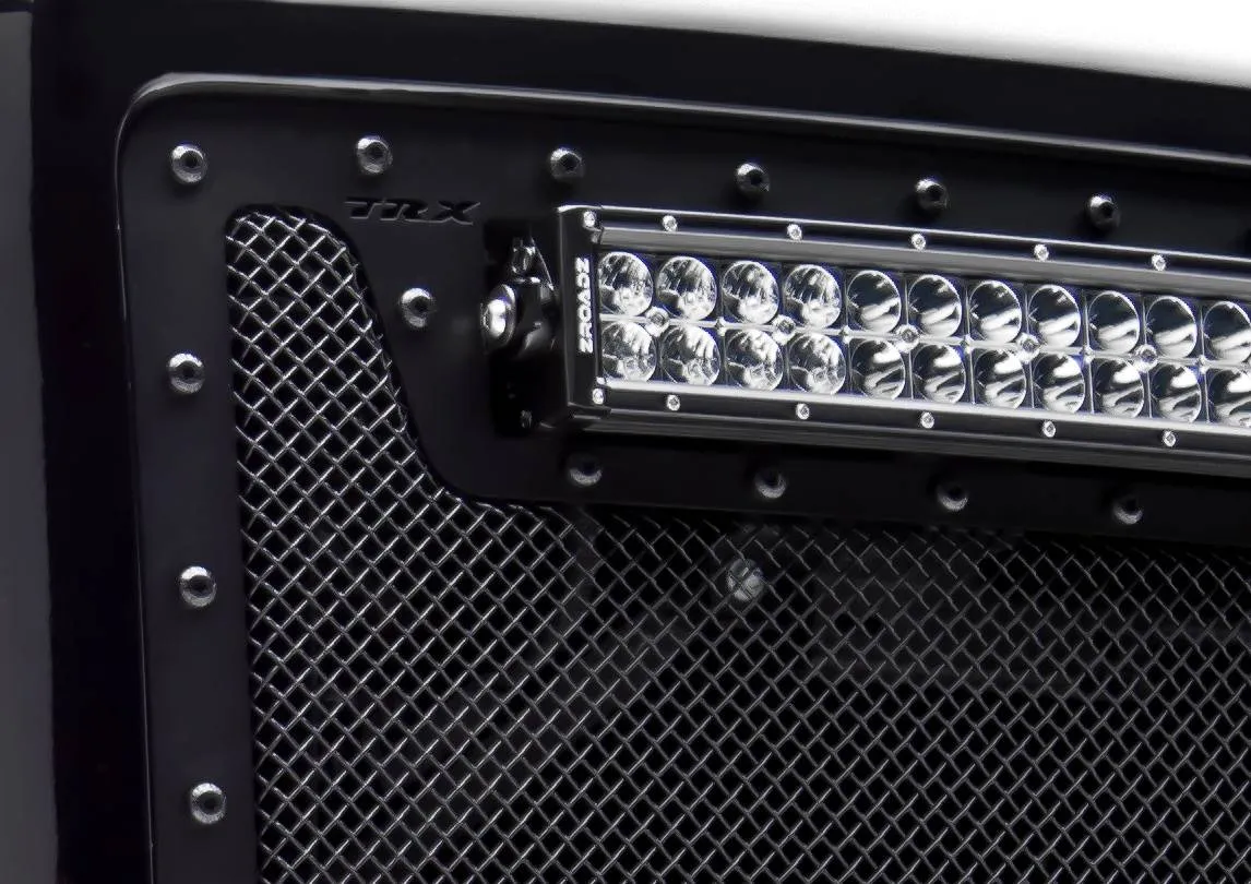 T-REX Torch Series, 1 Piece Insert Grilles - Requires Drilling or Cutting - 2015-2018 GMC 2500/3500