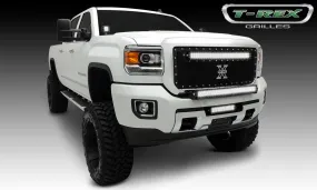 T-REX Torch Series, 1 Piece Insert Grilles - Requires Drilling or Cutting - 2015-2018 GMC 2500/3500