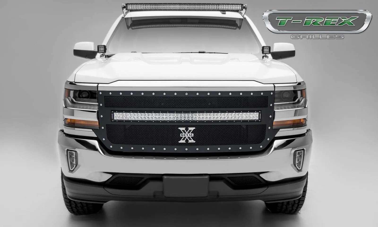 T-REX Torch Series, Grilles w/ 1x 40" Light bar - 2016-2018 Chevy 1500
