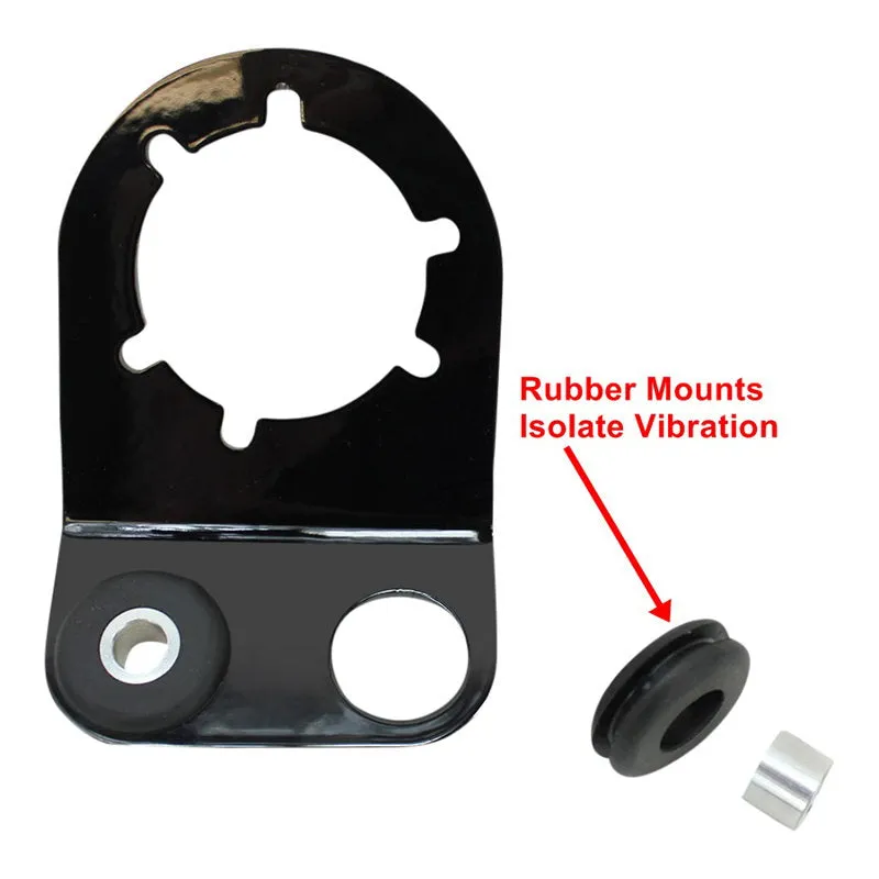 TC Bros. 2 Inch Round Bobber Side Mount Tail Light/License Plate Bracket