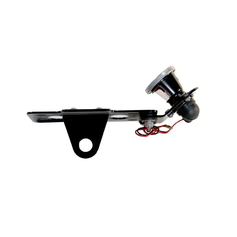 TC Bros. 2 Inch Round Bobber Side Mount Tail Light/License Plate Bracket