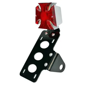 TC Bros. Maltese Cross Side Mount Tail Light/License Plate Bracket