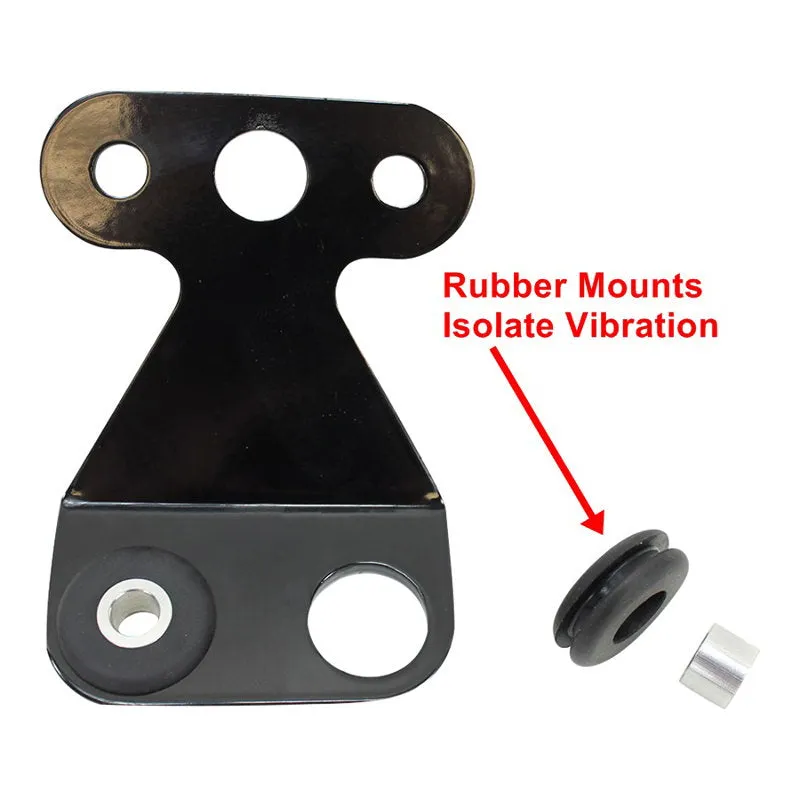 TC Bros. Maltese Cross Side Mount Tail Light/License Plate Bracket