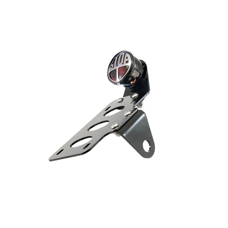 TC Bros. "Stop" Bobber Side Mount Tail Light/License Plate Bracket