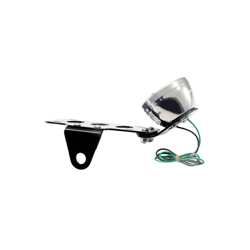 TC Bros. "Stop" Model A Side Mount Tail Light/License Plate Bracket