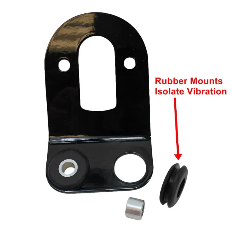 TC Bros. "Stop" Model A Side Mount Tail Light/License Plate Bracket
