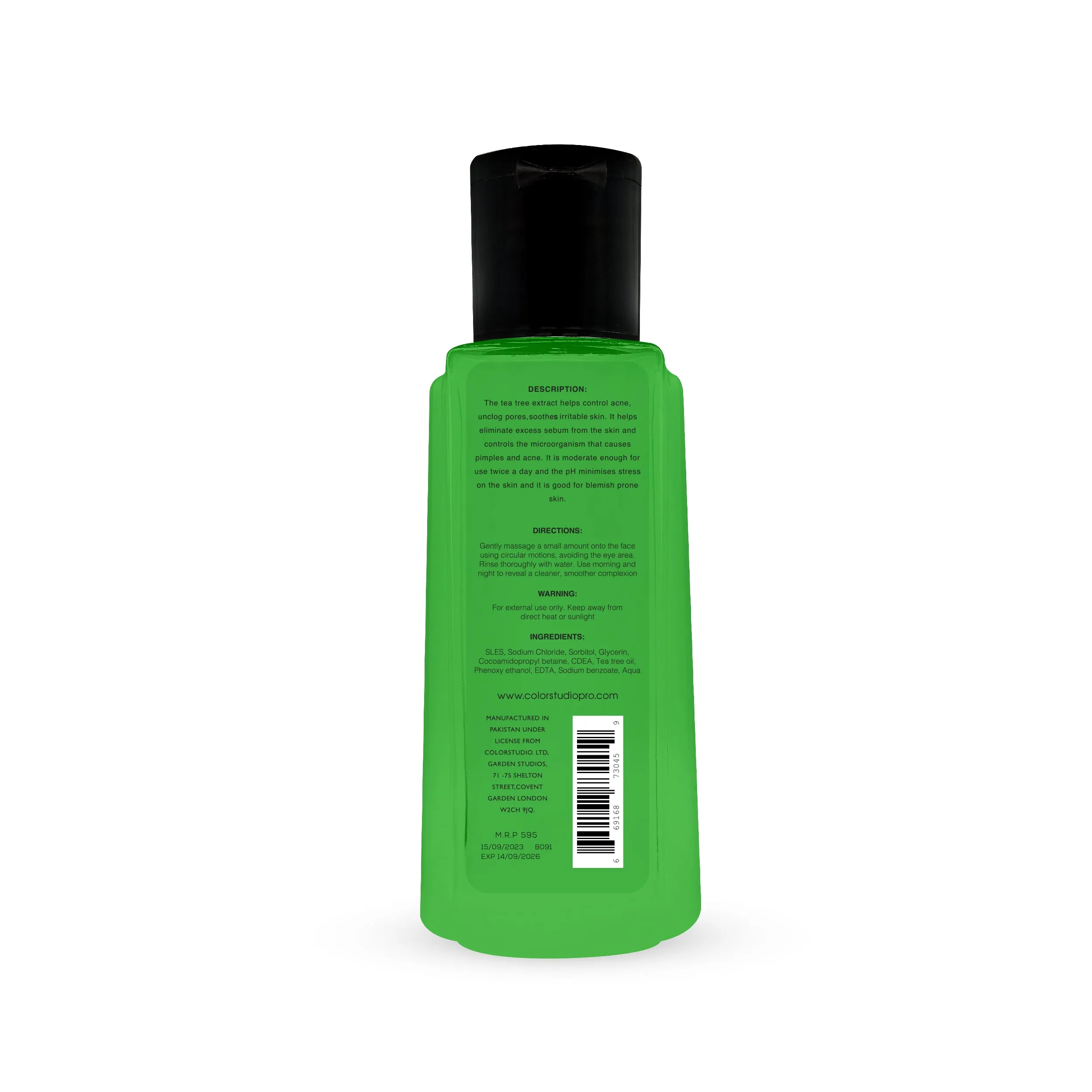 TEA TREE FACE WASH - COLOR STUDIO DERMO EXPERTISE 100ML
