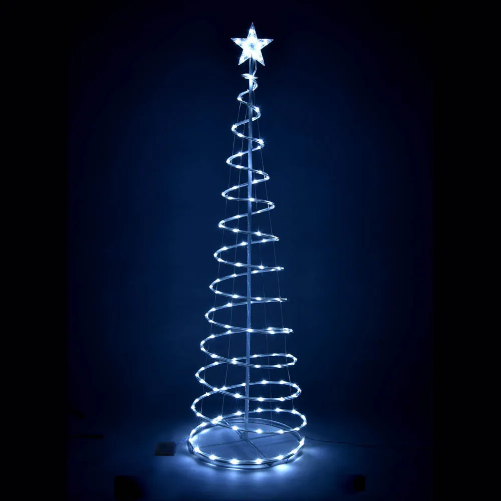 TheLAShop 6ft LED Lighted Spiral Christmas Tree Battery Operated