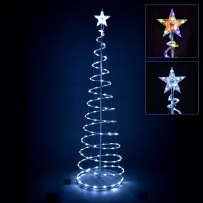 TheLAShop 6ft LED Lighted Spiral Christmas Tree Battery Operated