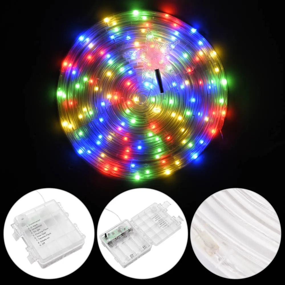 TheLAShop 6ft LED Lighted Spiral Christmas Tree Battery Operated