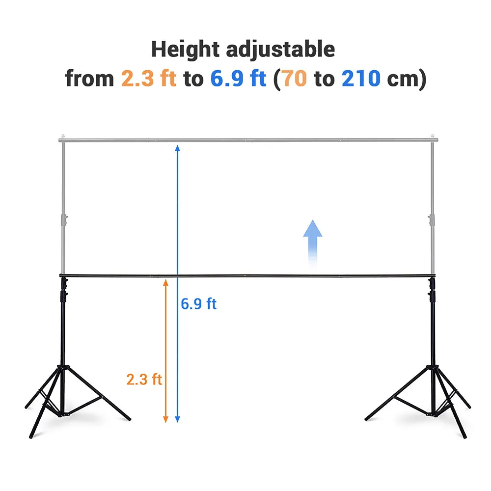 TheLAShop 7x10 ft Backdrop Stand for Party Decorations Portable Support