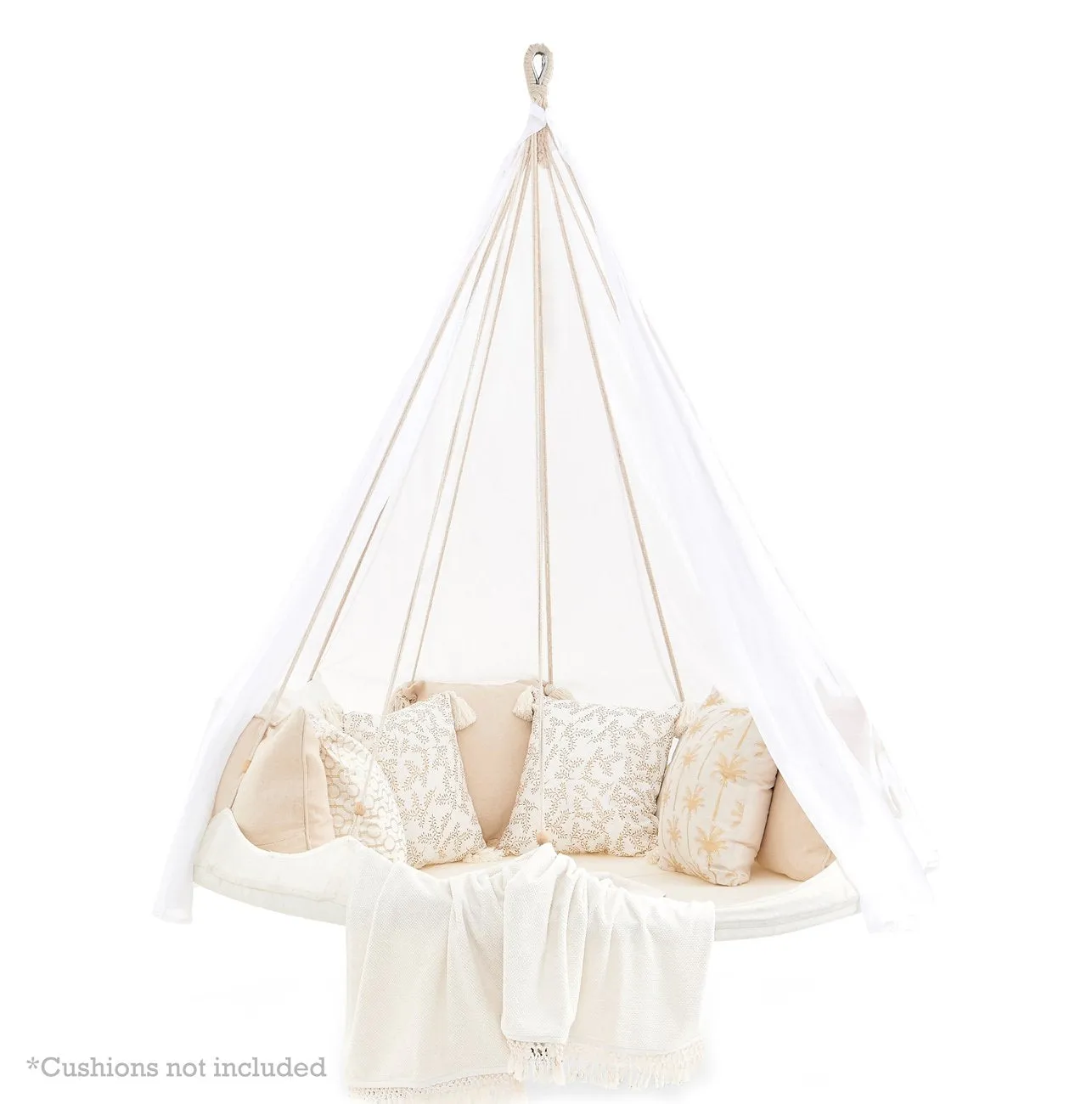 Tiipii Deluxe Sunbrella® Hanging Daybed -Medium