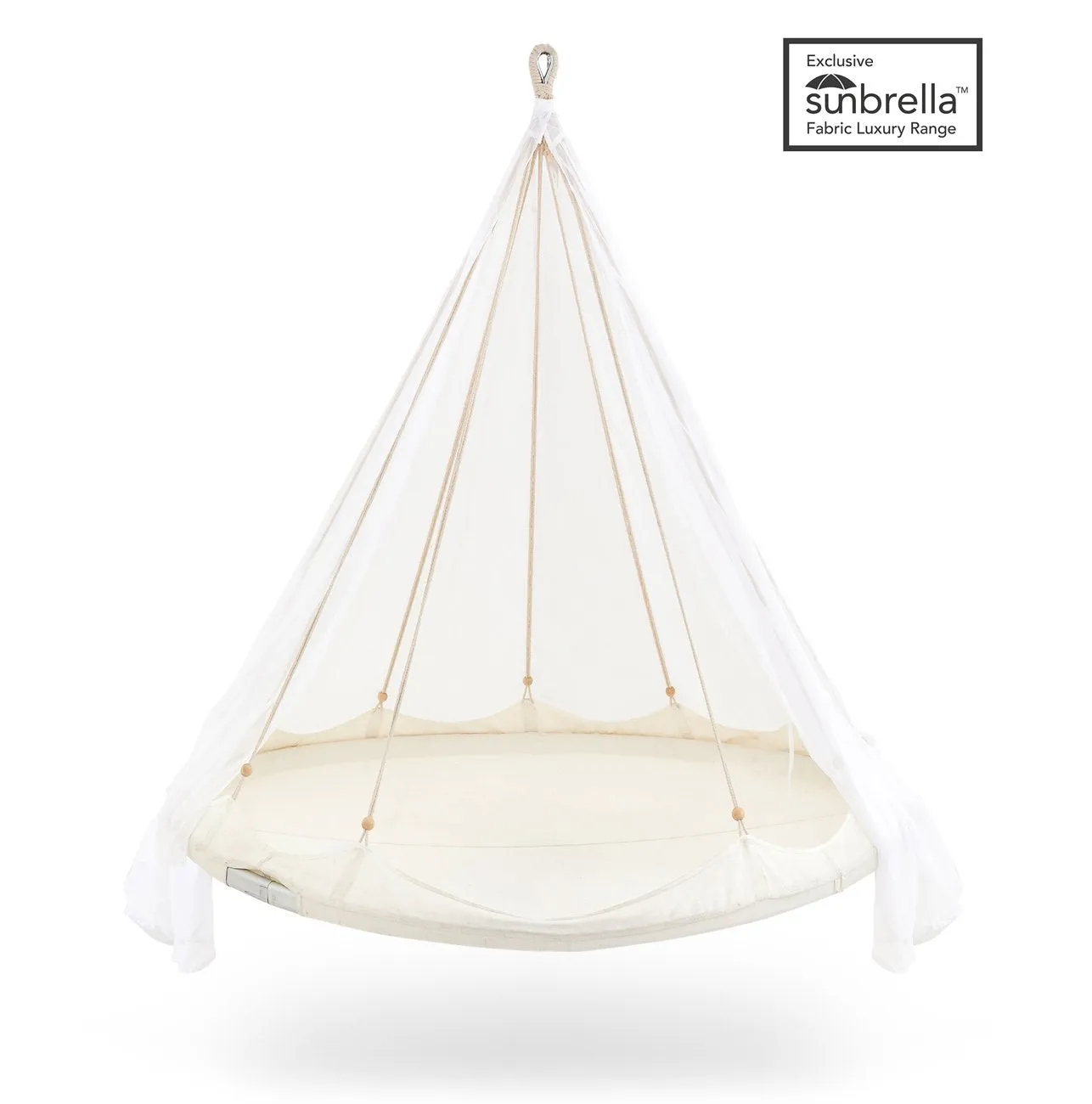 Tiipii Deluxe Sunbrella® Hanging Daybed -Medium