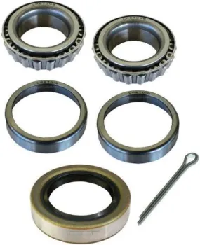 Trailer Bearing Kit, 1 1/4" Spindle, LM67048 Inner/Outer Bearings, Seal 15234