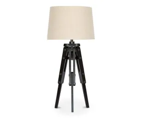 Tripod Wooden Table Lamp