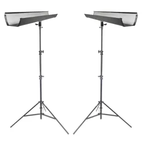 Twin T-Bone Gutter Background Bracket Kit with 3m Air Cushioned Light Stands