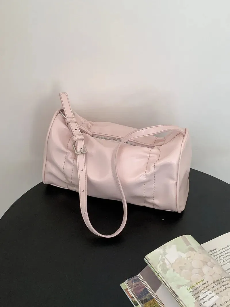 UAKISS  - Niche Fashion New Pleated Design Underarm Bags Simple Portable Zipper All-match Multi-function Women Shoulder Pack Modern Bag