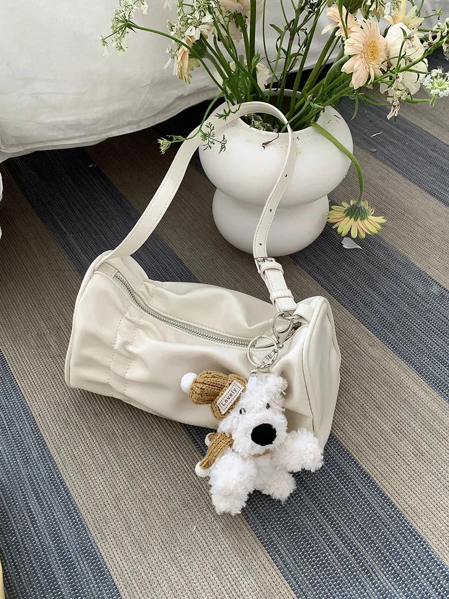 UAKISS  - Niche Fashion New Pleated Design Underarm Bags Simple Portable Zipper All-match Multi-function Women Shoulder Pack Modern Bag