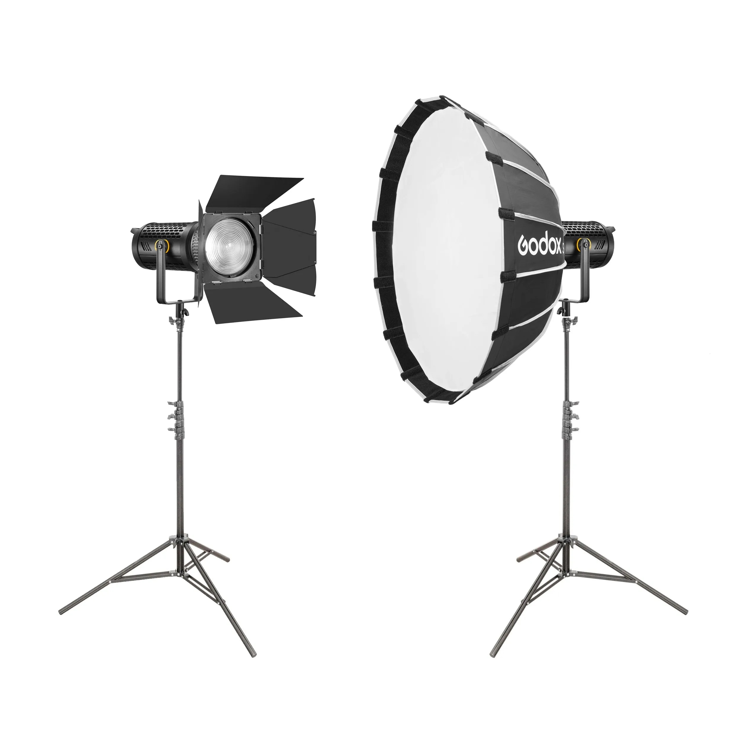 UL150II 150W 5600K Two Head LED Lighting Kit Setup