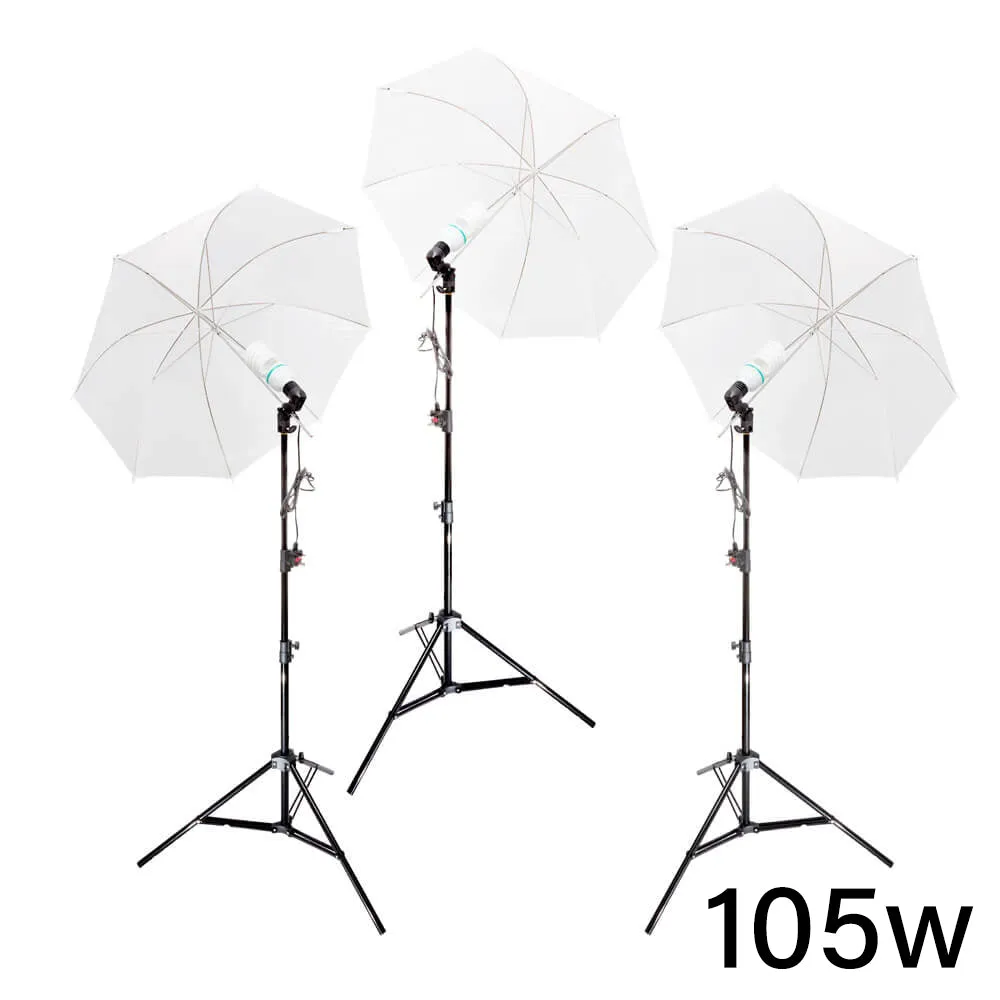 UNILiTE E27 Continuous Lighting Three Head Kit