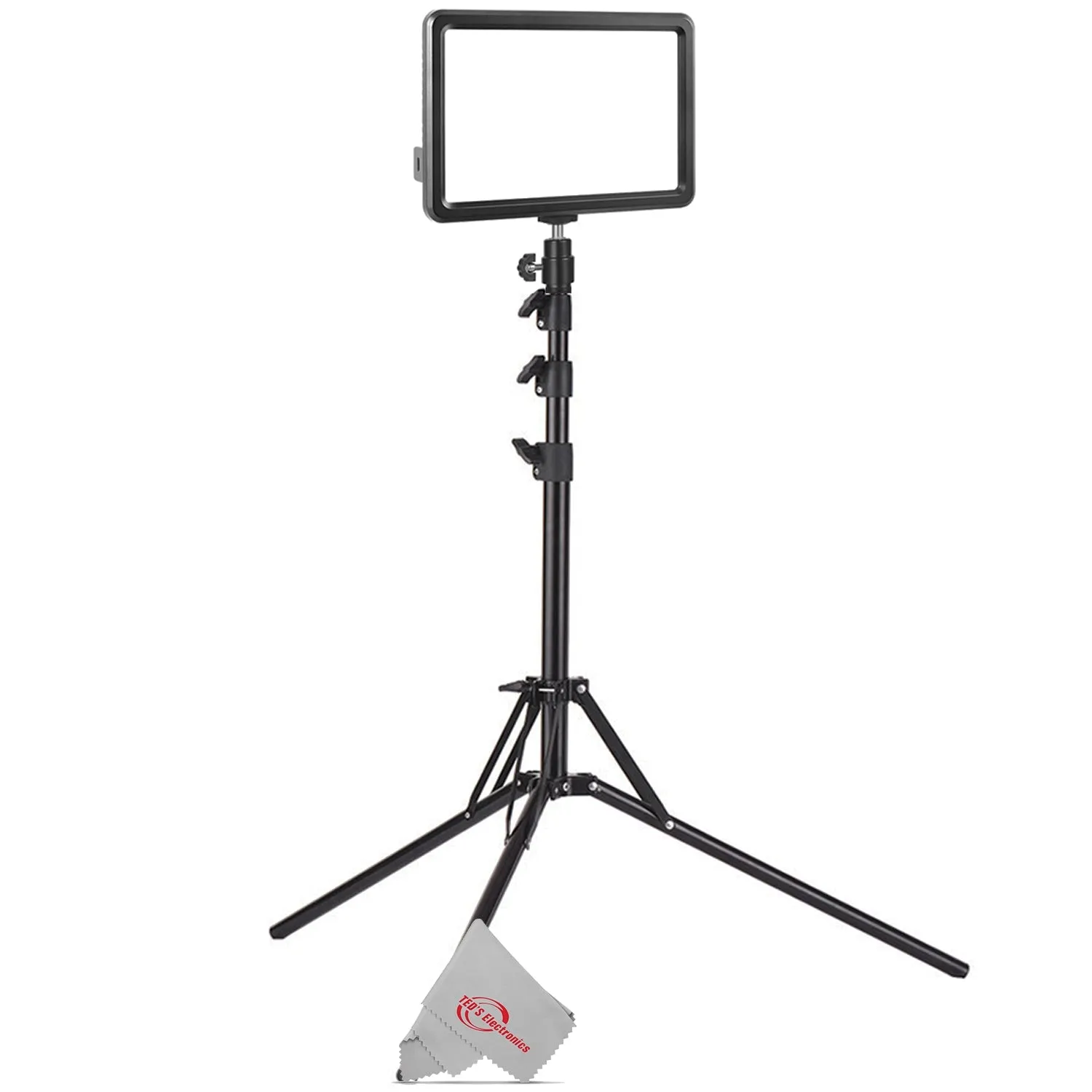Vivitar LED Video Light Panel with Sports Action Holder   Recording Microphone for Cameras and Camcorders