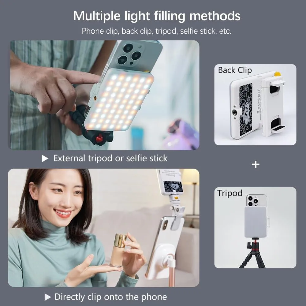 Vlogging Led Fill Light Rechargeable 60 Leds 3 Light Modes Blue - A Type Blue