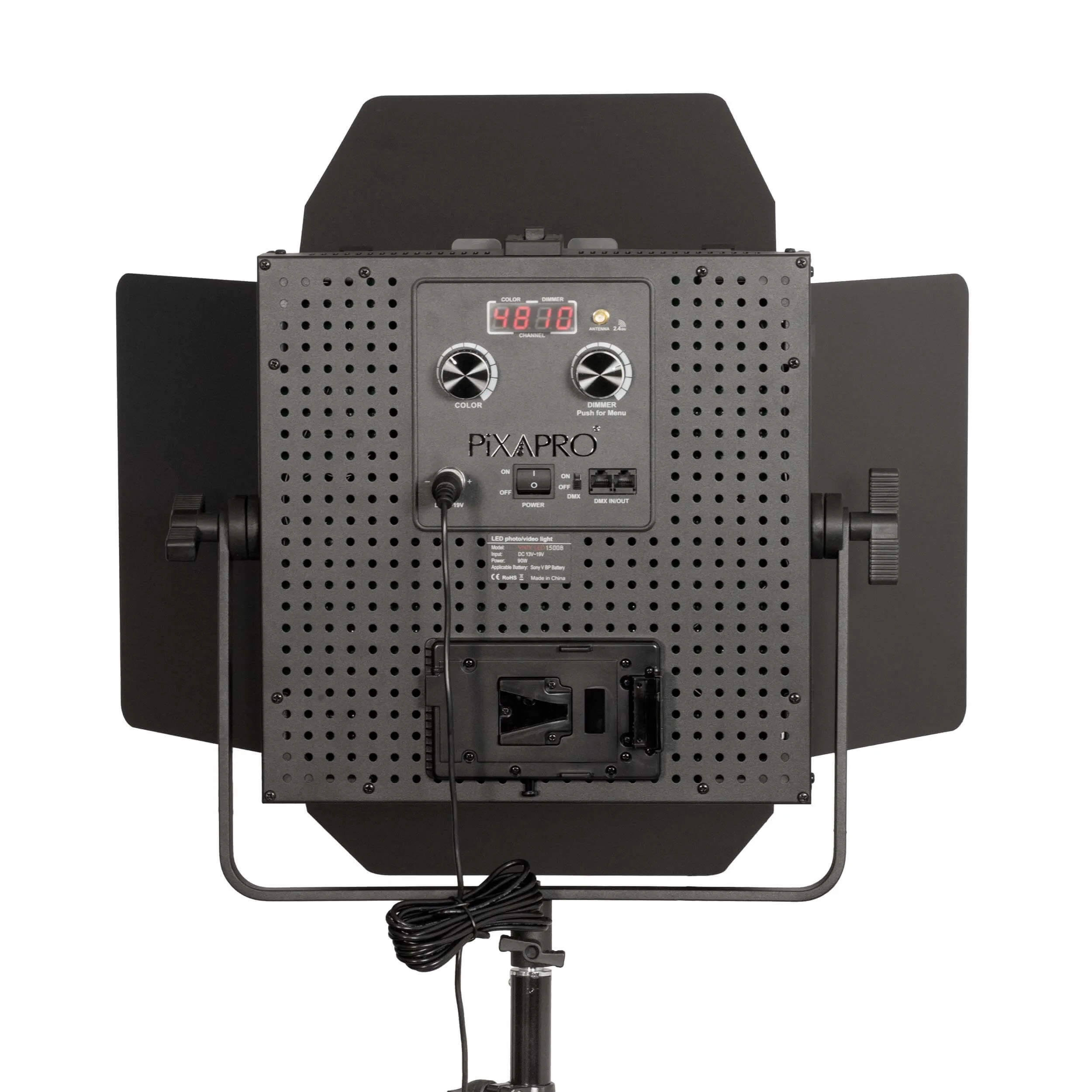 VNIX1500B Bi-Colour LED Panel Three Head Boom Kit With DMX Output