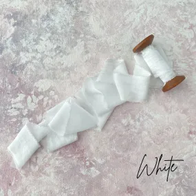 White Silk Styling Ribbon