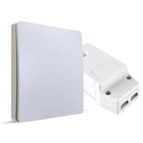 Wireless Light Switch Kit, 1 Gang Switch   100W RF Dimmable Receiver