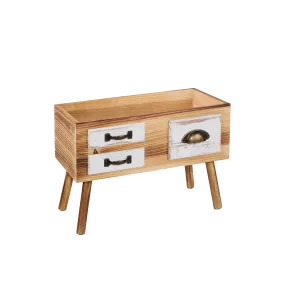 Wooden Storage Crate with Stands